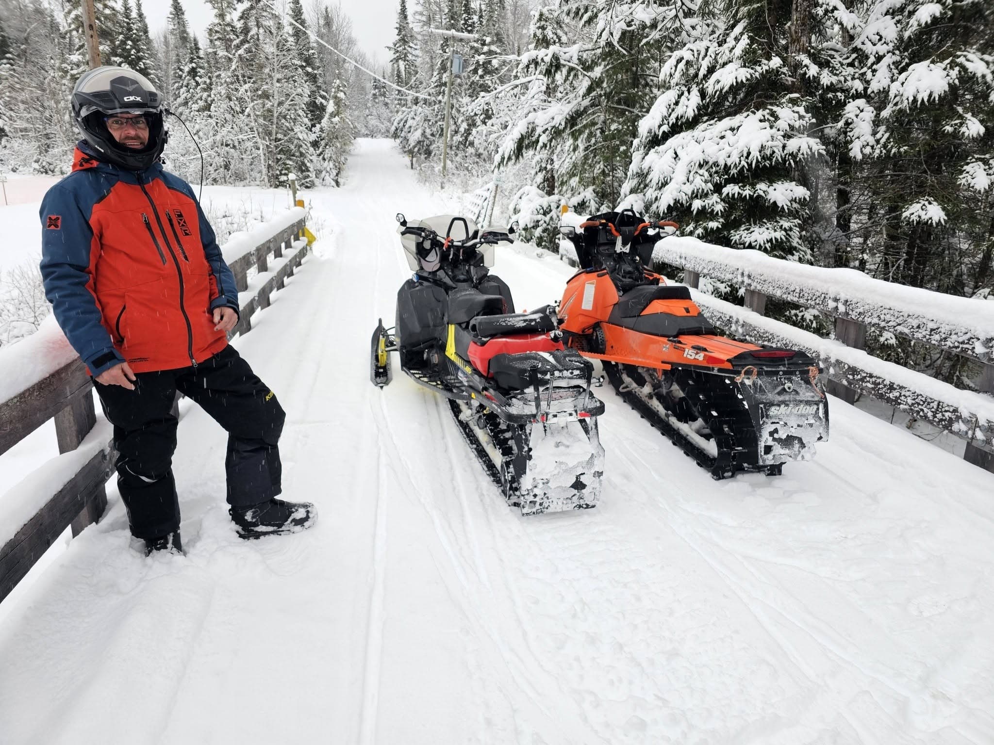 Snowmobiling